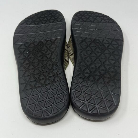 Teva Voya Flip Flops Mens 7 Olive Green Brown Comfort Cushioned Sandals - Picture 12 of 15